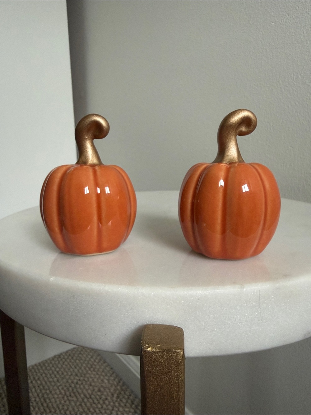 2026 Target Bullseye Playground Small Ceramic Pumpkin, set of 2